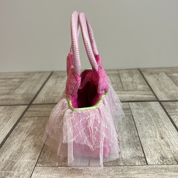 Sassy Pet Saks by Douglas Pink Ballerina Tutu Plush Handbag Kids Purse Toy - Picture 5 of 7